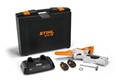 STIHL GTA 40 CORDLESS PRUNER WITH 2X AS 2 BATTERIES AND AL 5-2 CHARGER