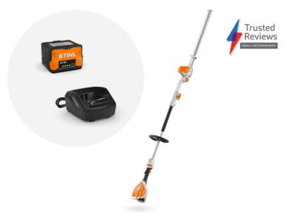 STIHL HLA 56 CORDLESS L/R HEDGE TRIMMER WITH 1X AK 20 AND AL 101 - BLADE LENGTH 45 CM / 18"