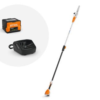 STIHL HTA 50 CORDLESS POLE PRUNER  WITH 1X AK 20 BATTERY AND AL 101 CHARGER - 25 CM / 10" GUIDE BAR