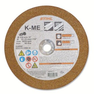 STIHL K-ME ABRASIVE CUTTING WHEEL - STEEL -  230MM / 9"