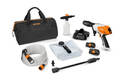 STIHL RCA 20 CORDLESS PORTABLE HANDHELD PRESSURE WASHER WITH 2X AS 2 BATTERIES AND AL 1 CHARGER