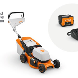 STIHL RMA 248 CORDLESS LAWN MOWER WITH AK 20 BATTERY AND AL 101 CHARGER