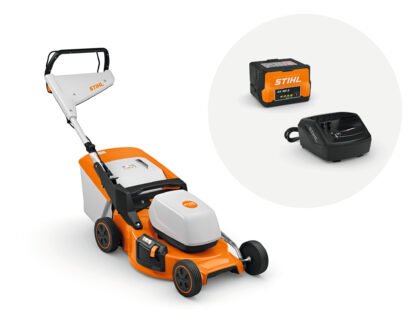 STIHL RMA 253 CORDLESS LAWN MOWER WITH AK 30 S BATTERY AND AL 101 CHARGER