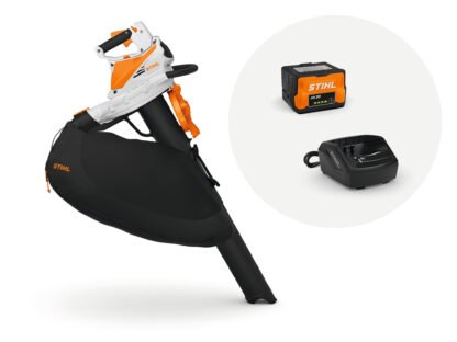 STIHL SHA 56 CORDLESS VACUUM SHREDDER WITH 1X AK 20 BATTERY AND AL 101 CHARGER